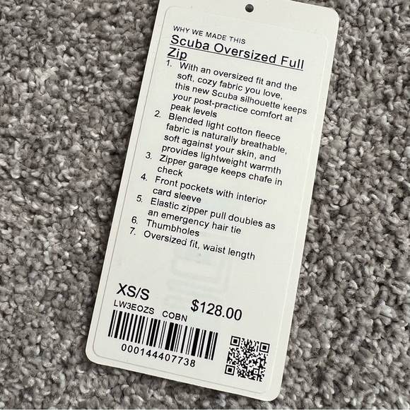 Lululemon scuba oversized full zip jacket - Picture 10 of 10